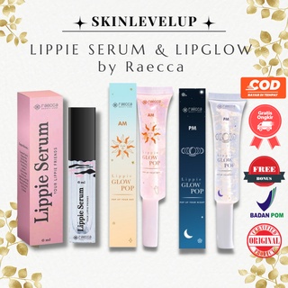 Paket Lippie Serum By Raecca Lippie Glow Up Tint Pop AM PM By Raecca Lip Serum Bibir 6ml Original Fu
