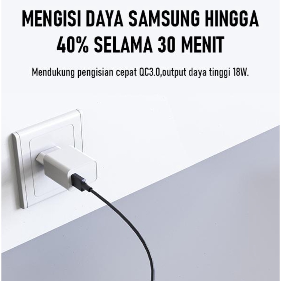 Robot RT-F1 Adapter 3A Quick Charge / Batok Charger Robot 18W Qualcomm 3.0