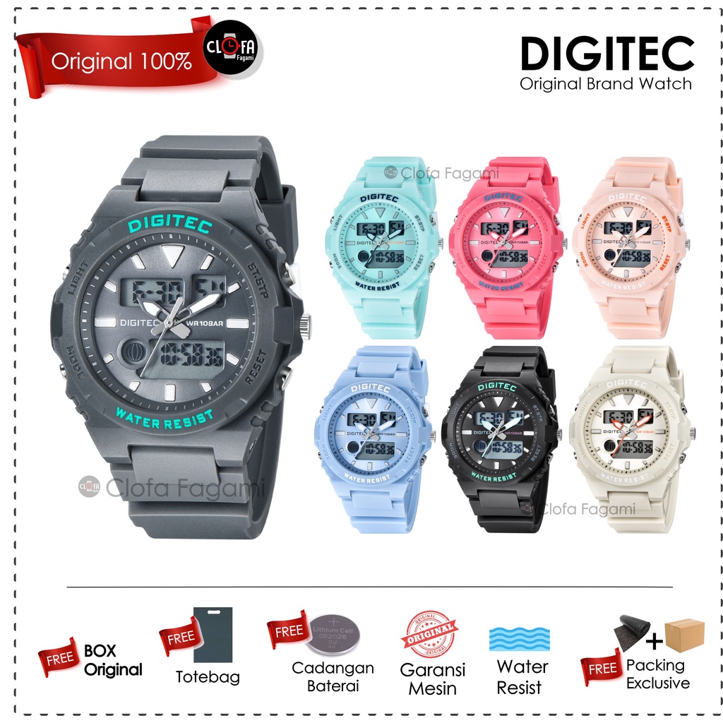 DIGITEC GUM /clofafagami/ JAM TANGAN ORIGINAL / JAM DIGITEC ORIGINAL / JAM TANGAN DIGITEC WANITA / J