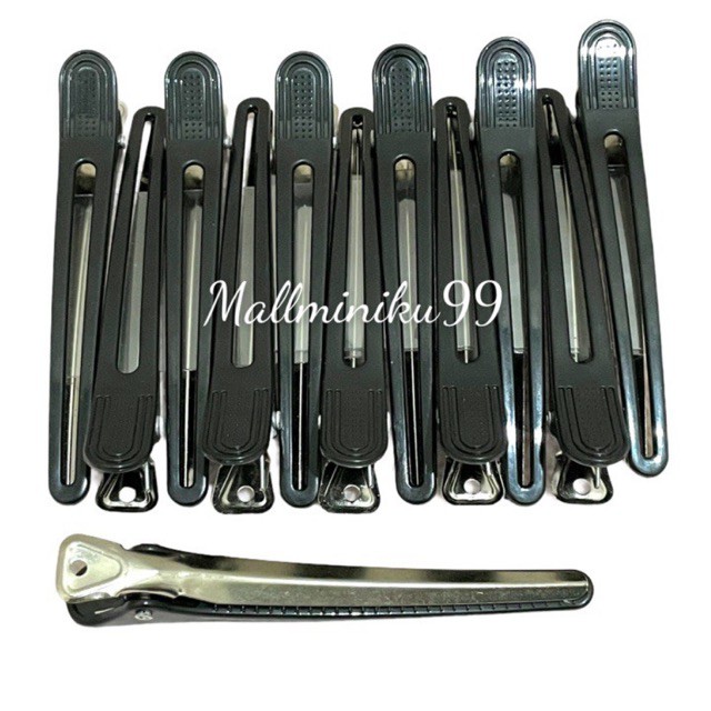 Jepit Rambut Salon Warna Warni (12pcs) / Jepit Bebek Salon