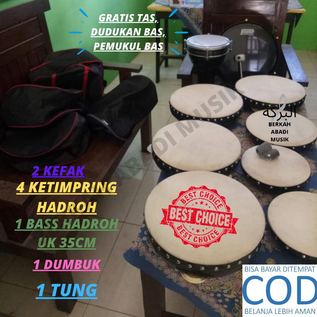 Hadroh full set hadroh 1 set hadroh satu set hadroh set alat hadroh habib syekh hadroh ful set