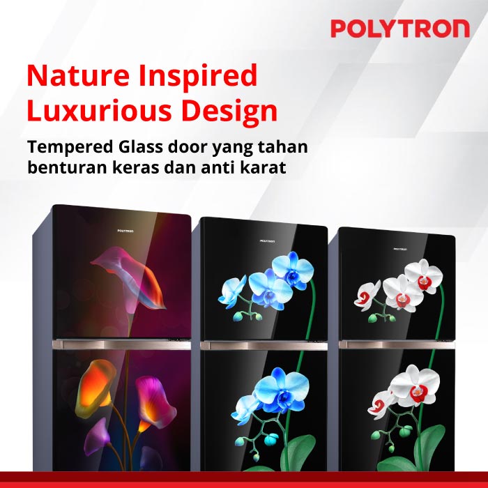 Kulkas POLYTRON Belleza 2 pintu 220 liter PRW 23MOB