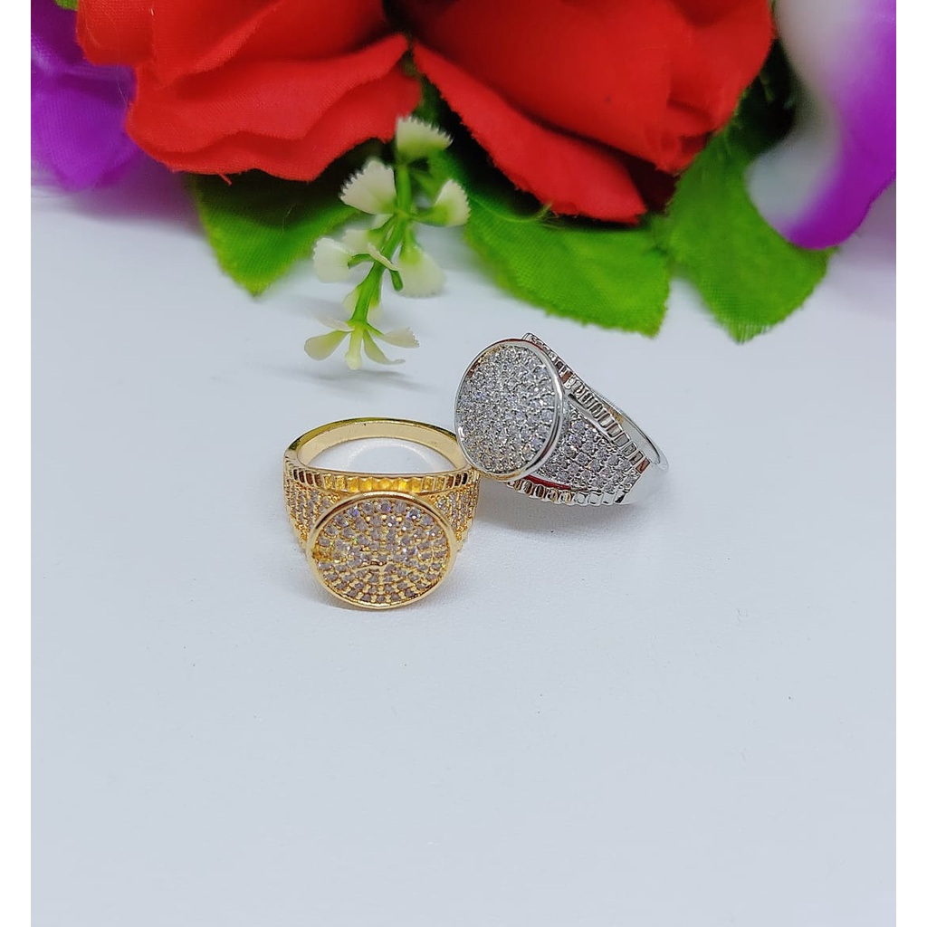 Cincin xuping permata lapis emas 101A-102A