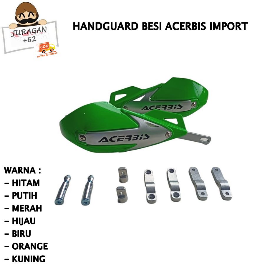 HANDGUARD HAND GUARD ACERBIS BESI KLX CRF WR SUPERMOTO MOTOR UNIVERSAL