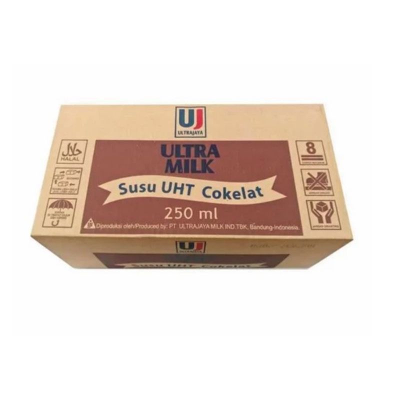 

Susu Ultra Milk Cokelat 250 ml (1 dus isi 24 pcs)