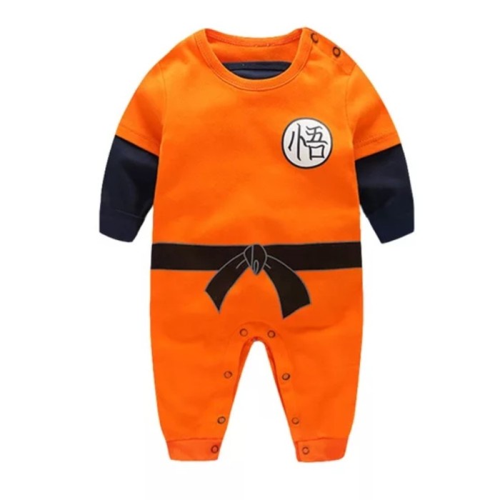 CODE ID BAJU KOSTUM BAYI JUMPER DRAGON BALL BABY ROMPER GOKU BABY COSTUME &B: