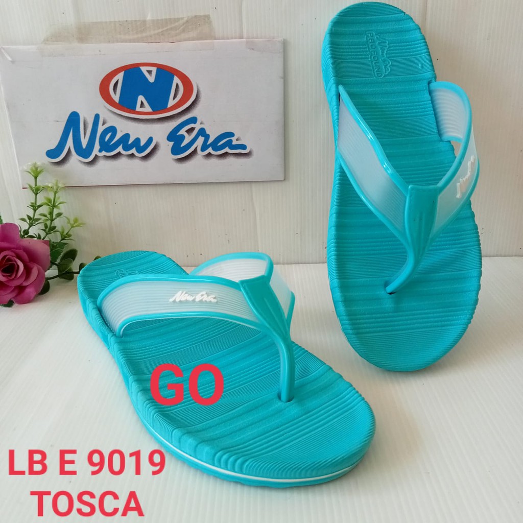 gos NEW ERA LB E 9019 Sandal Jepit Karet Perempuan Sendal Casual Sehari-hari Anti Slip Original