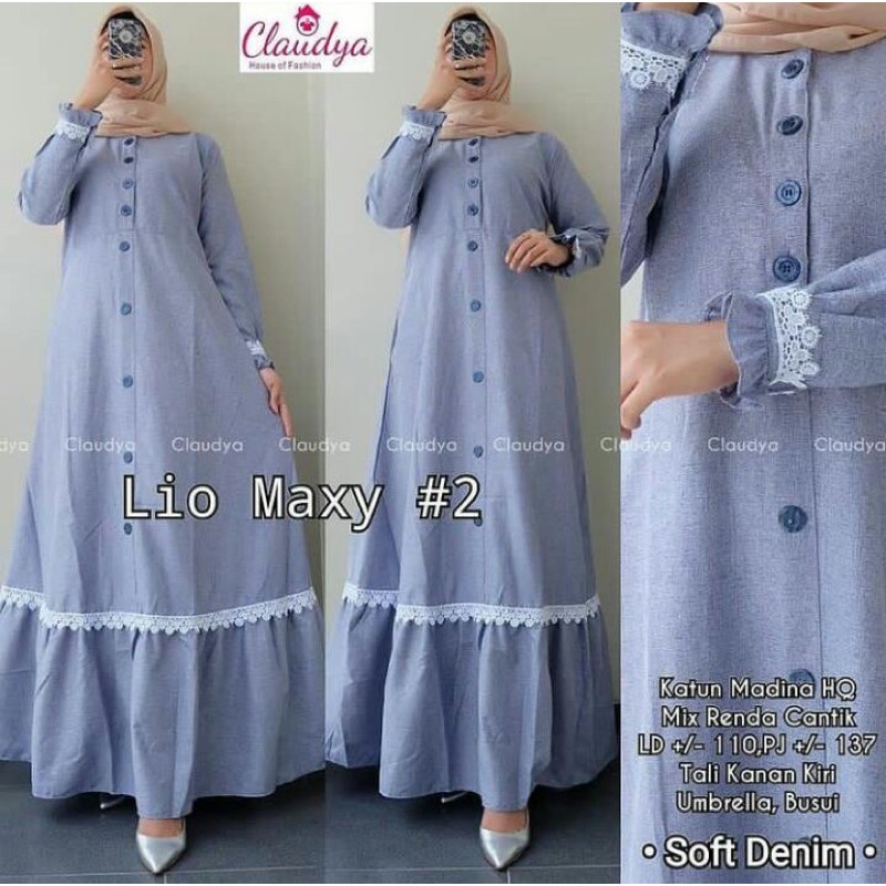 Leo Maxy Gamis Simple Gamis Renda Shopee Indonesia