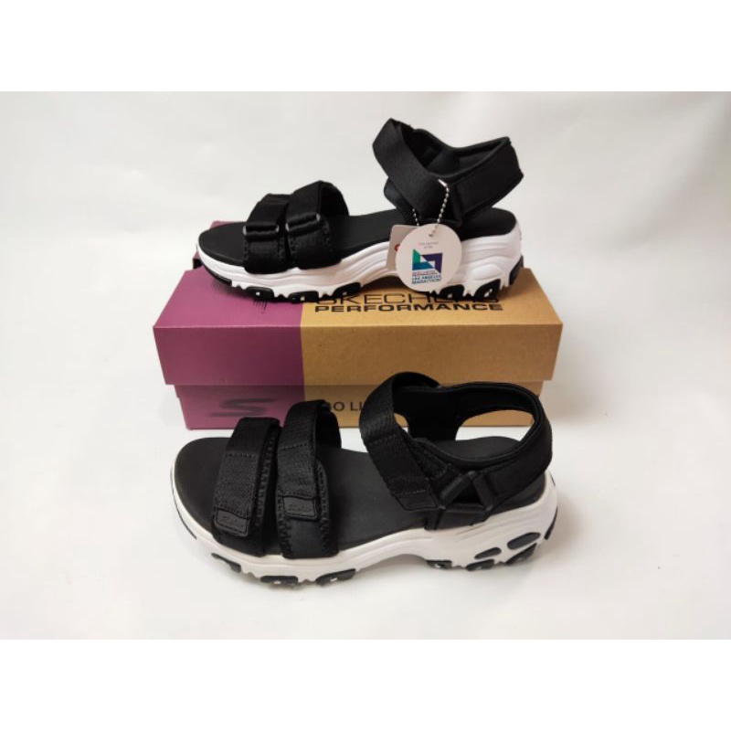 Skechers d.lites sandal woman / skechers sandal D'lites / sandal wanita skechers + lengkap box