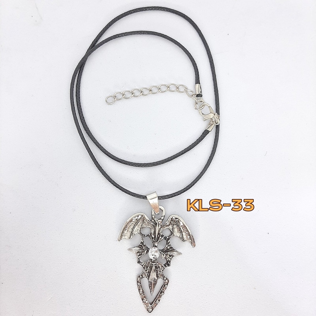 KALUNG SALIB TALI HITAM / KALUNG ROSARIO / KALUNG LIONTIN SALIB