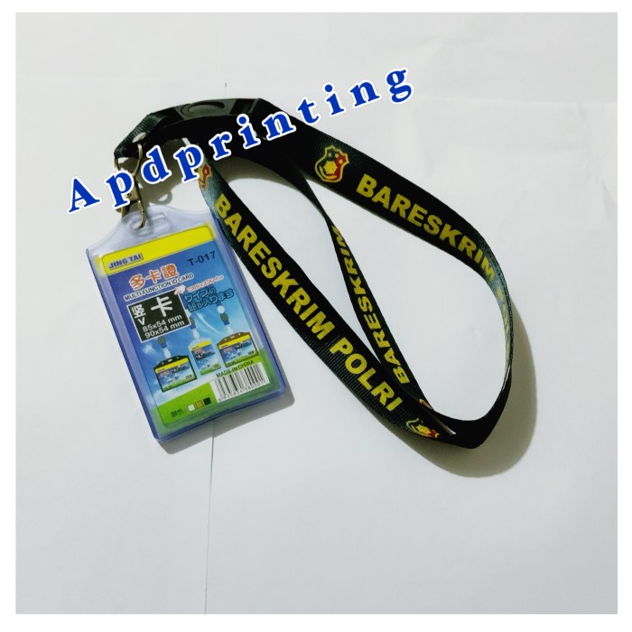 

Unik Name Tag Id Card Holder 2 Sisi Plus Tali Id Card Bareskrim Polri Diskon