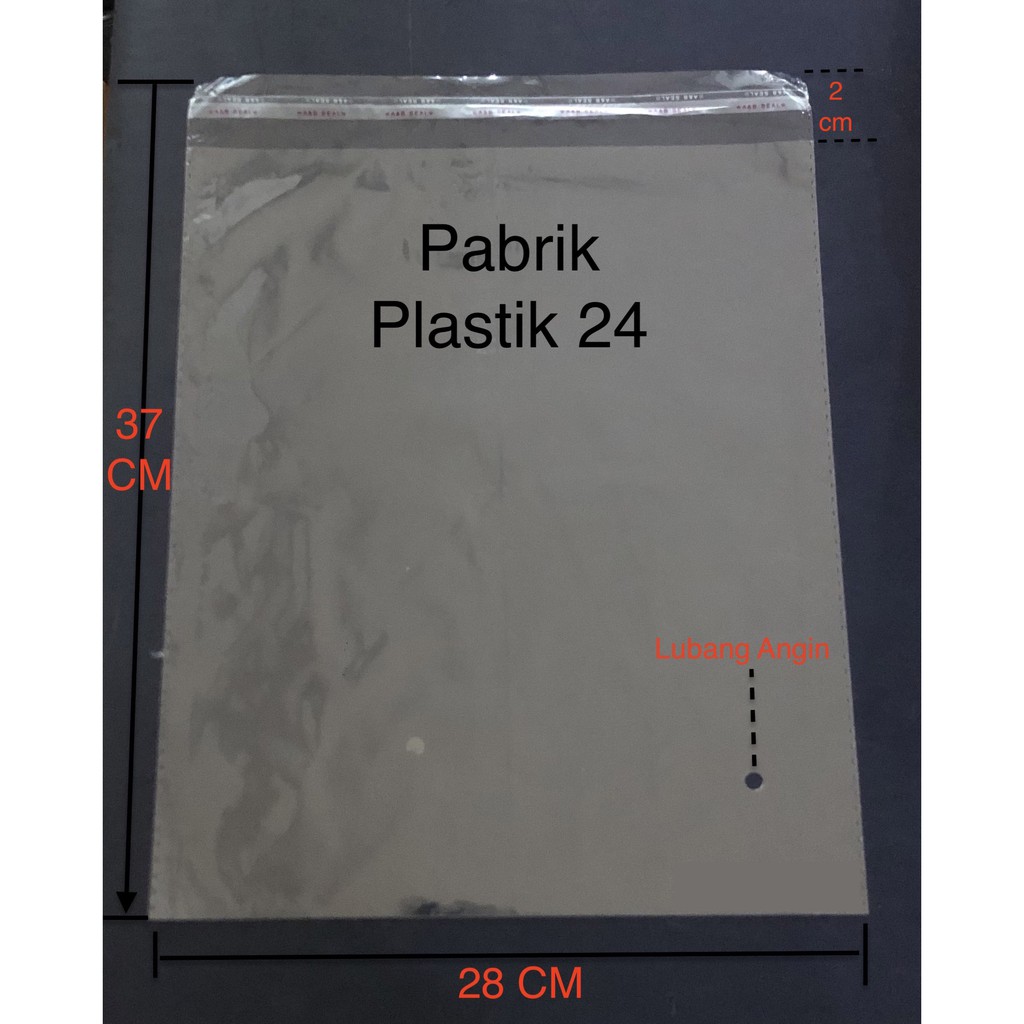 PLASTIK OPP BAJU per 500