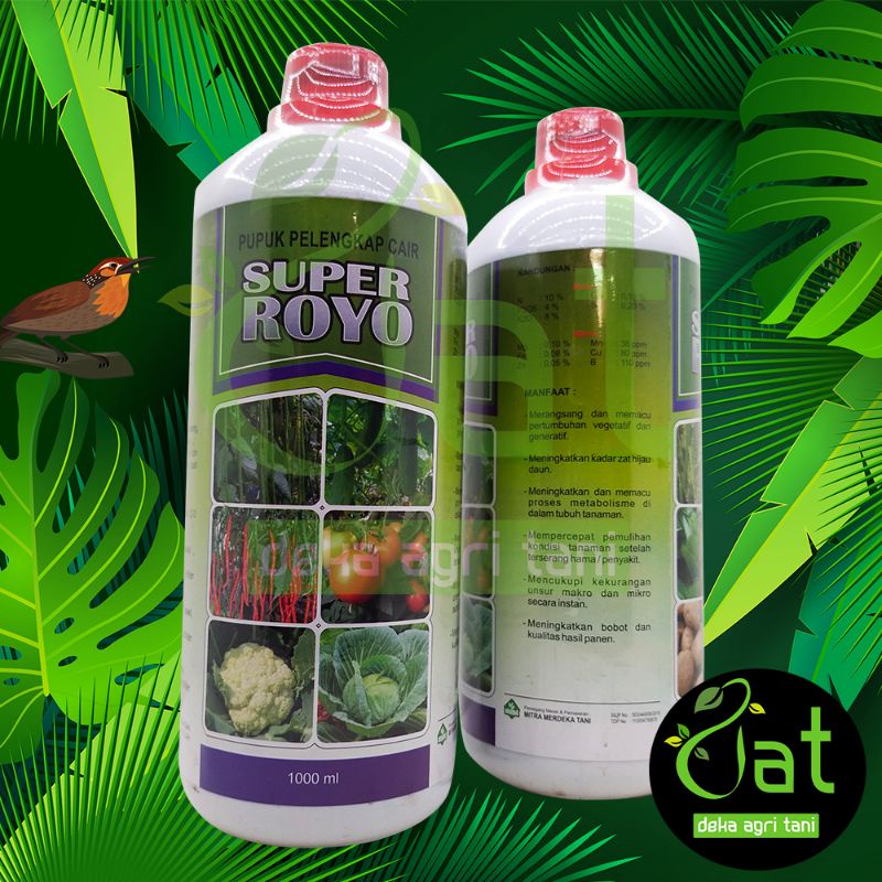 PROMO NPK PUPUK PELENGKAP CAIR SUPER ROYO 1 LITER penghijau daun