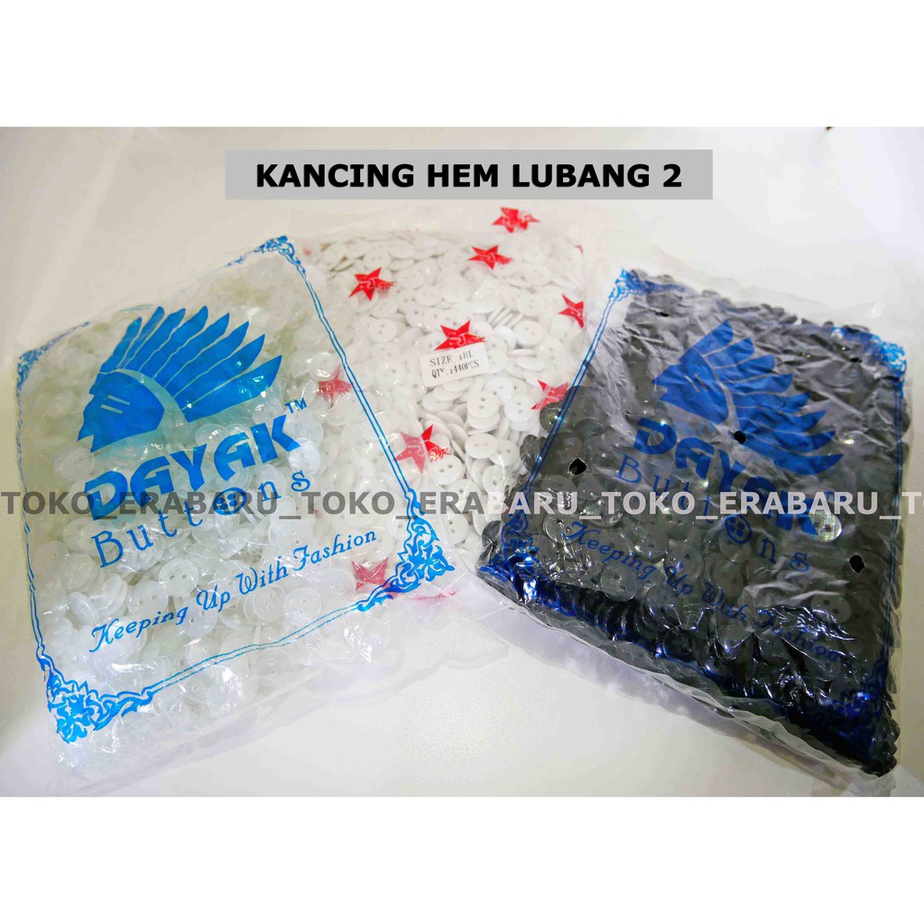 KANCING HEM LUBANG 2 UKURAN 18L-ISI 1440PC