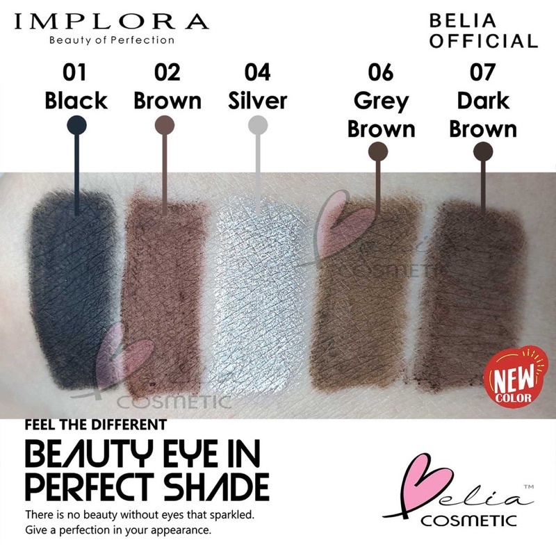 IMPLORA Eye Brow Pencil 2 IN 1 (SERUTAN + SIKAT ) ORIGINAL BPOM