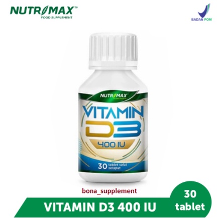 Nutrimax D3 400 IU Tablet @ 30 Tablet / 120 Tablet