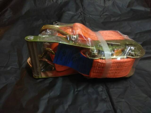 Rachet Lashing belt 2TON X 10 m X 50 MM / sabuk safety orange 10 m EN12195-2