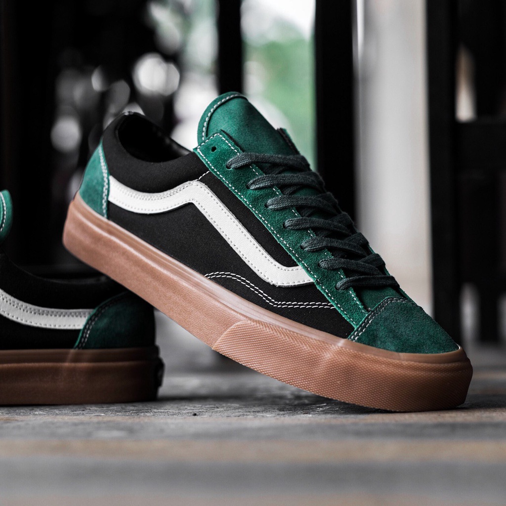 VANS STYLE 36 GUM GREEN FAIRWAY / FOREST NIGHT BLUE ORIGINAL 100%