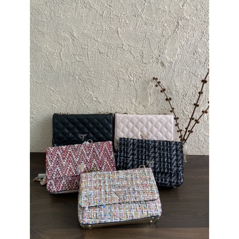Guess cessily tweed crossbody