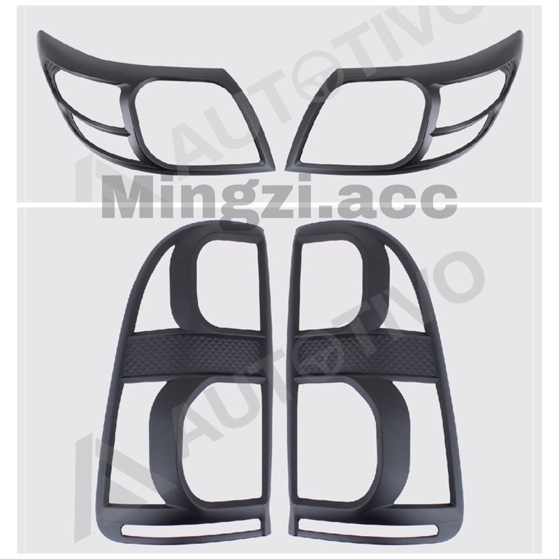 GRAND HILUX 2012 2014 2015 HITAM GARNISH LAMPU DEPAN BELAKANG
