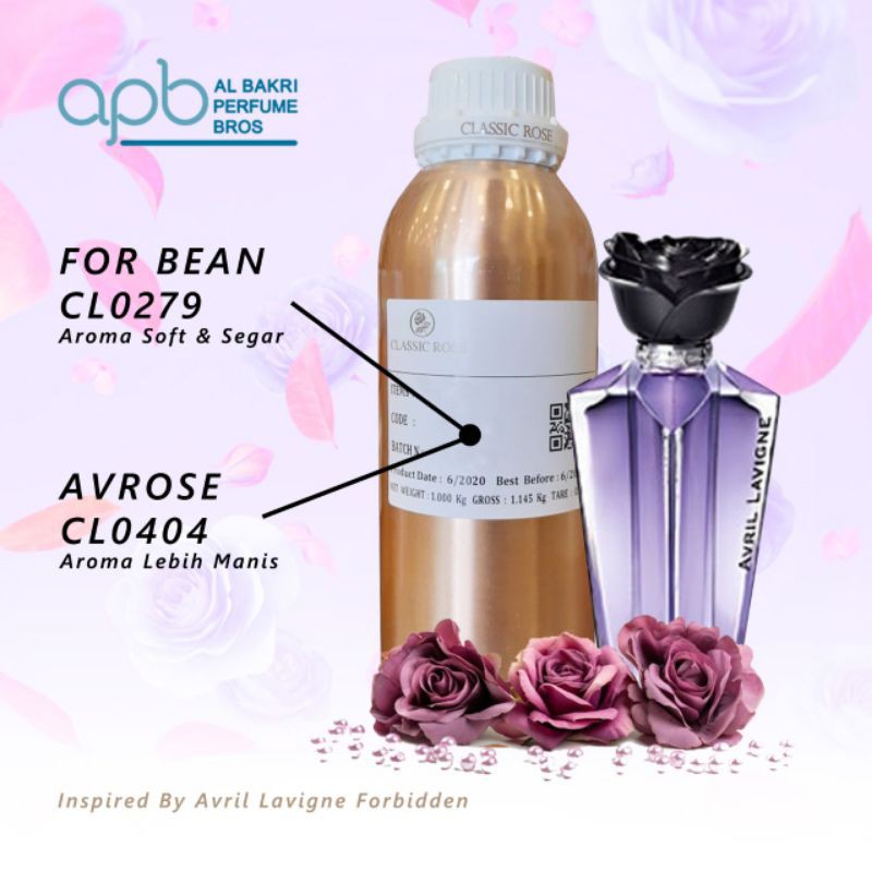 SEARAH AVRIL LAVIGNE FORBIDDEN.AVRIL ROSE.AVROSE. AVRIL FORBIDDEN TWIST. BIBIT PARFUME KEMASAN 500 Gr