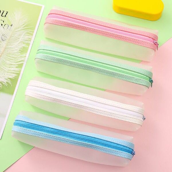 

YSB - [FREE GEL PEN] TEMPAT PENSIL / KOTAK PENSIL TRANSPARAN / DOFF POLOS