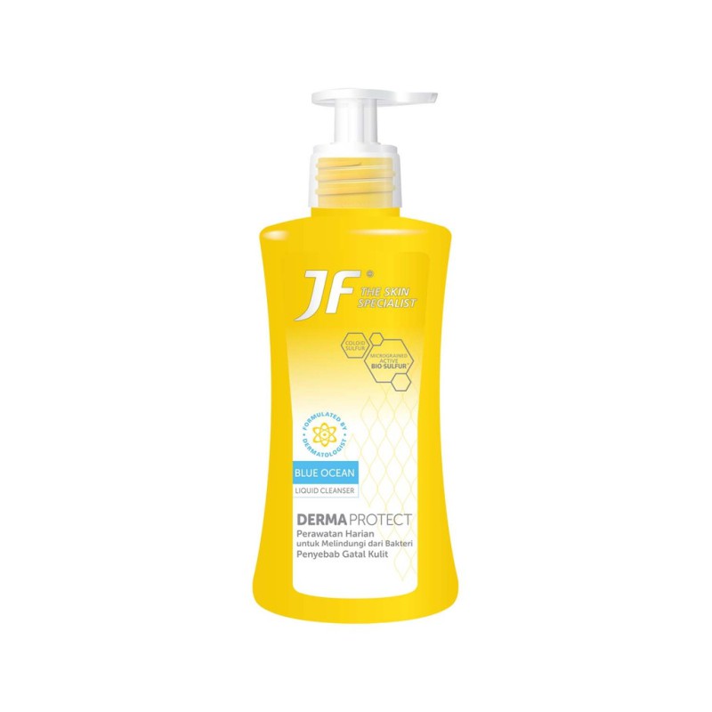 JF Sulfur BoDy Wash Derma Protect Blue Ocean Bottle Pump 200ml