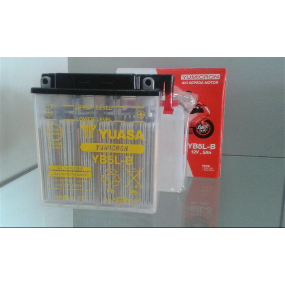 BARU Aki motor Yamaha Vega ZR Yuasa YB5L-B aki basah