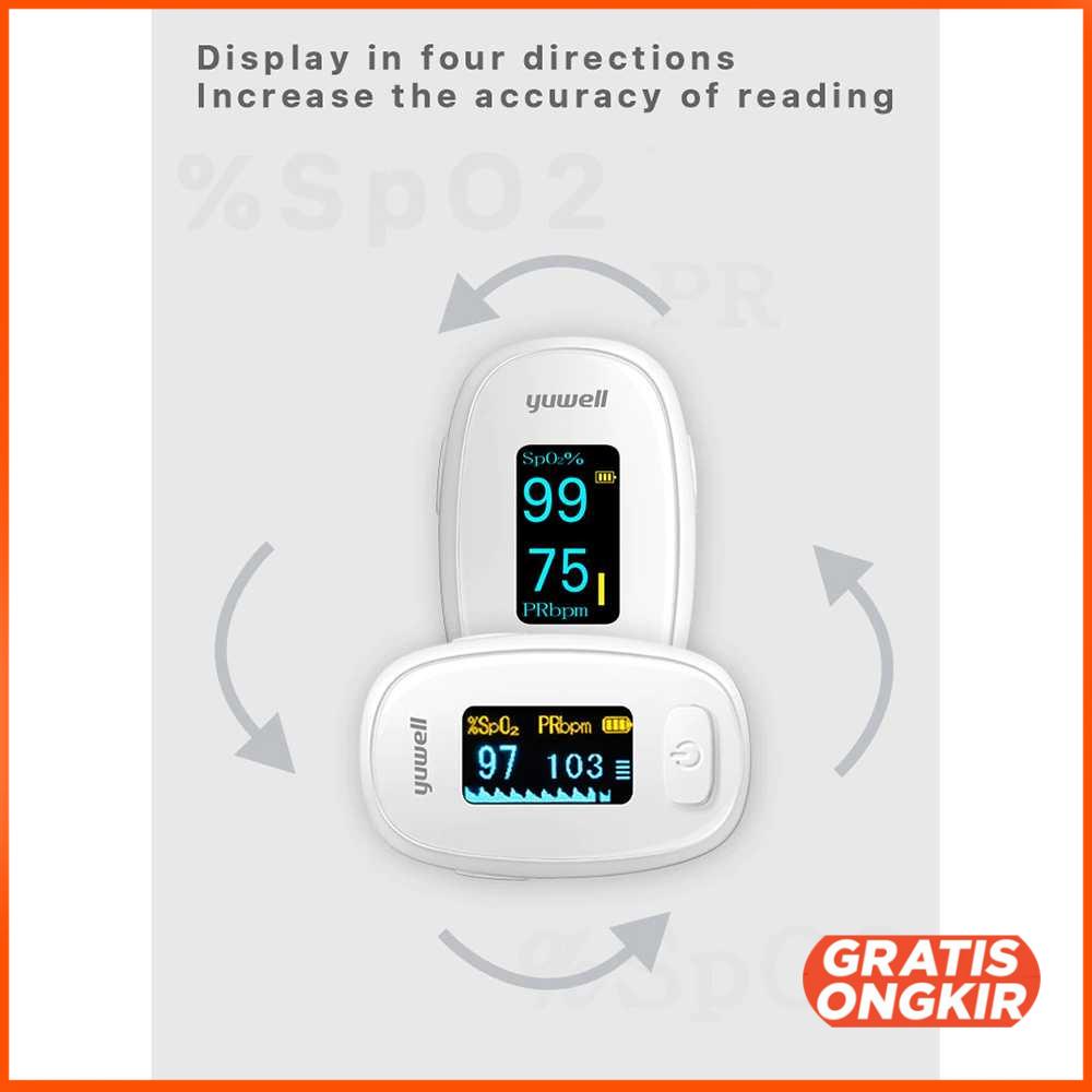 Yuwell Alat Pengukur Detak Jantung Oksigen Pulse Oximeter - YX306