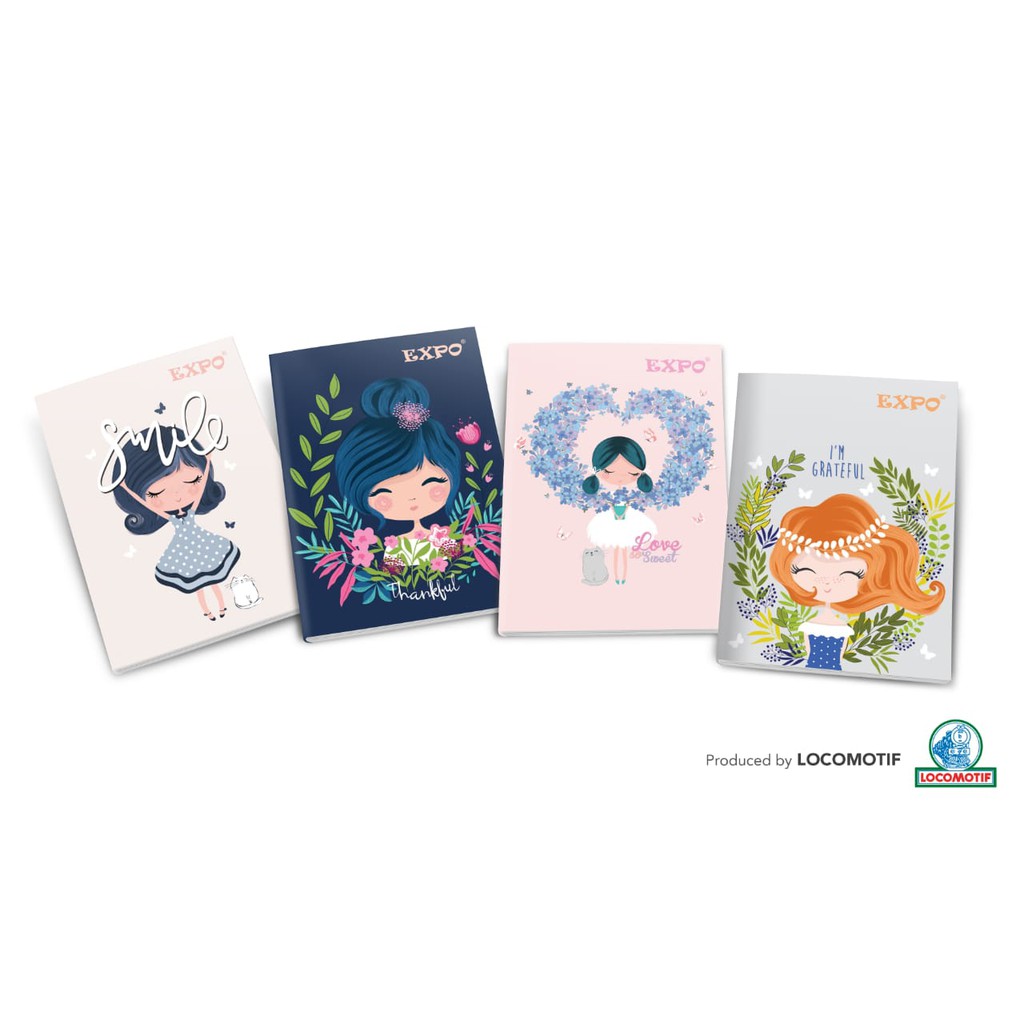 

NazlaStore Paket isi 10 Buku Tulis Expo 42 lembar PCS Locomotif - Murah SD SMP SMA Garis