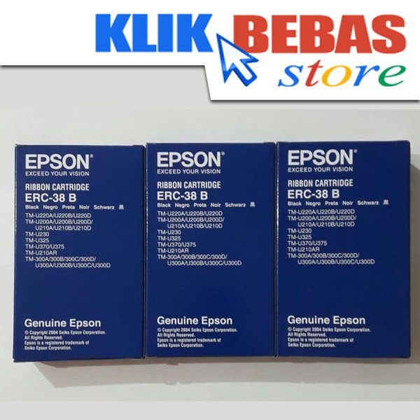 

Ribbon Pita Kasir Cartridge EPSON ERC-38 B TM-U220A TM-U220B TM-U220D TM-U200A TM-U200B TM-U200D