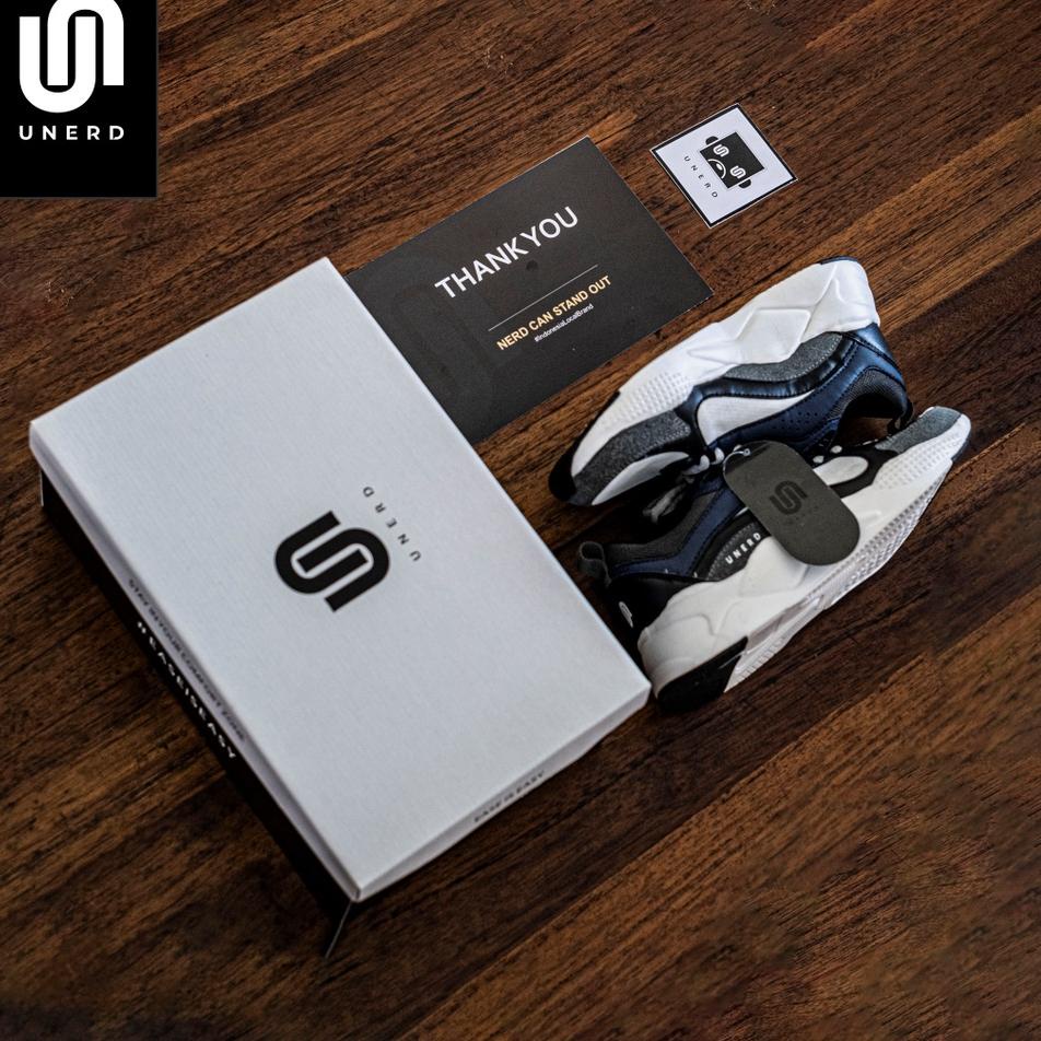 Menarik UNERD | Yukkuri Navy Blue | Sepatu Sneakers Casual Pria Wanita