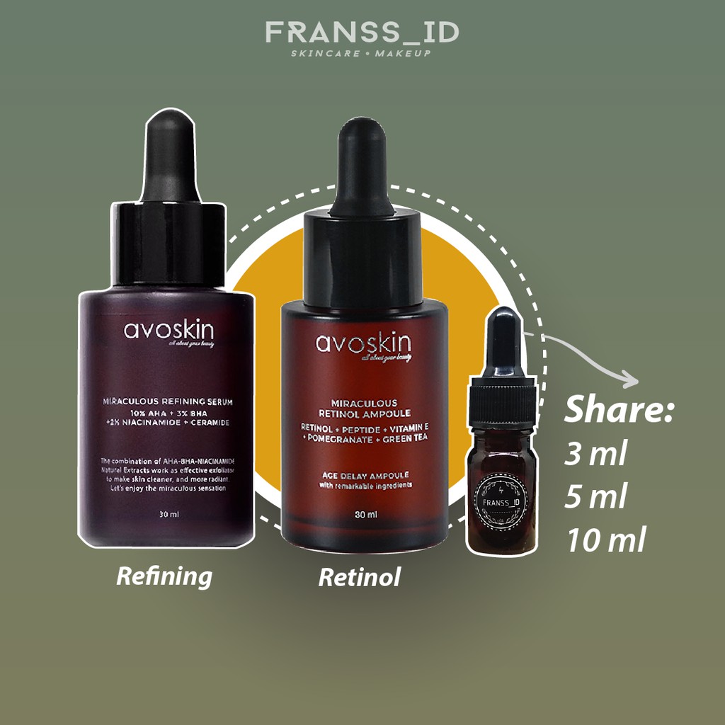 Avoskin Miraculous Refining Serum / Retinol Ampoule Share ...