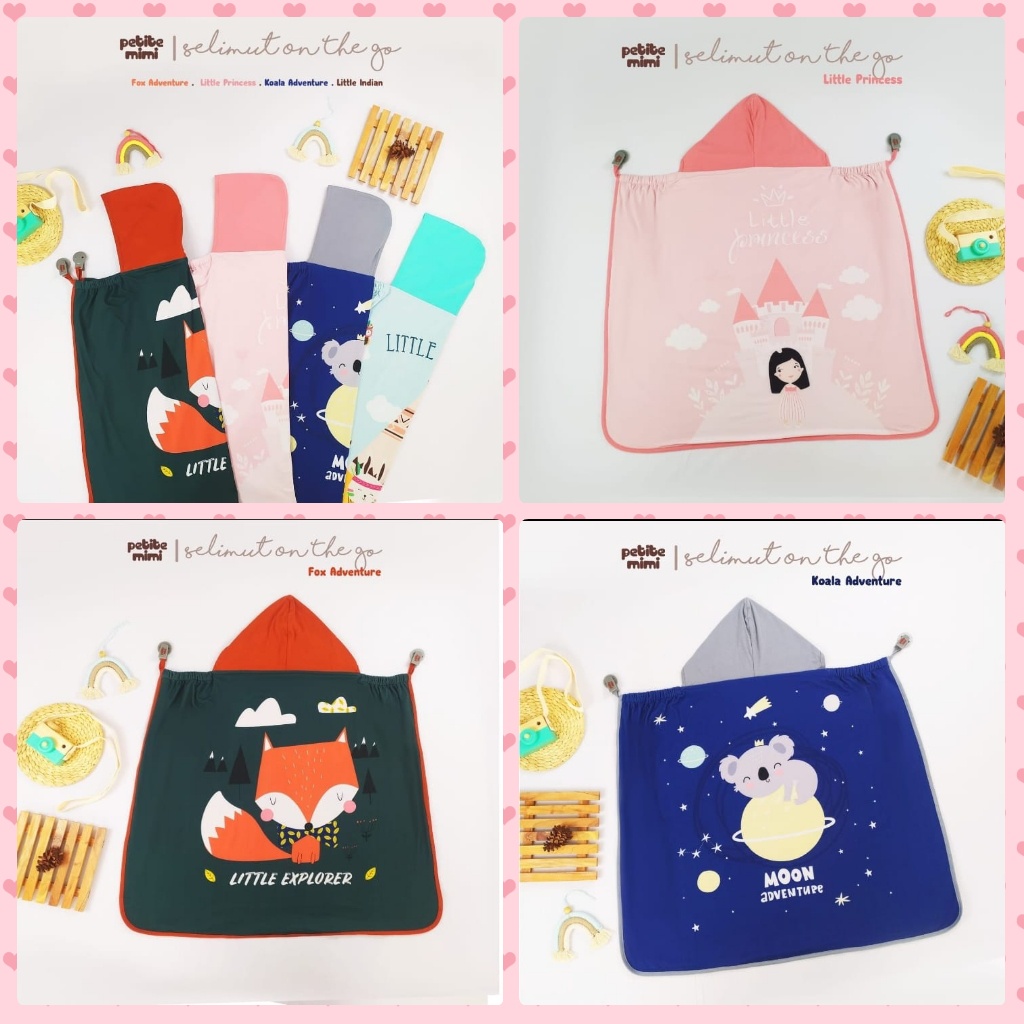 Petite Mimi On The Go Blanket - Selimut Topi Multifungsi untuk Apron Menyusui -SNI -Multiuse