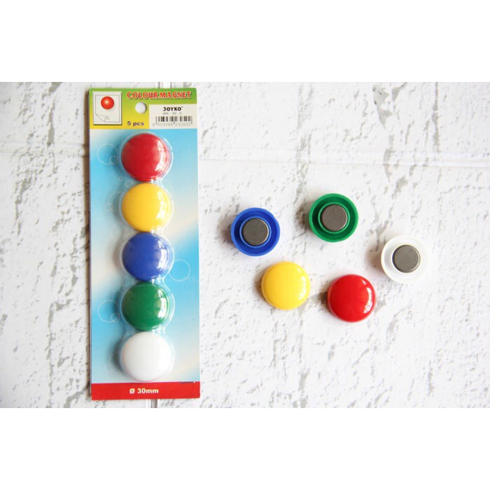 

q4AD5s Magnet Warna Joyko 30 Mm Isi 5 ( Mn 30-5 ) / Magnet Colour As71S0D