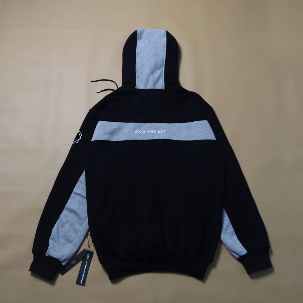 JAKET SWEATER HOODIE FS SKM TWOTONE STRIP  UNISEX PREMIUM QUALITY