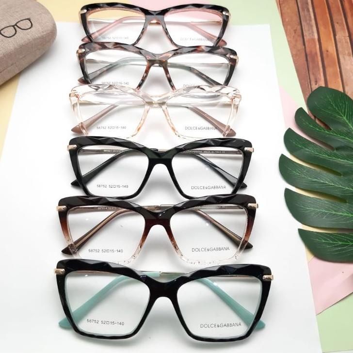 [PRODUK IIAZ7] Frame/Kacamata DOLCE&GABBANA Cat Eye 58752 Wanita paket ganti lensa photocromic,antir