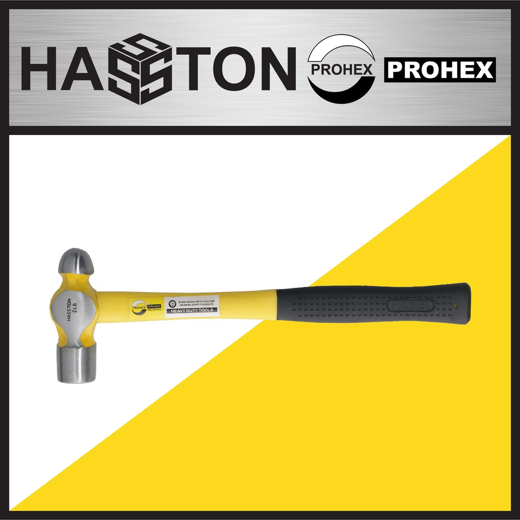 

HASSTON Hammer Konde Gg. Fiber Bungkus Karet Hitam 2 Lbs (1511-060)