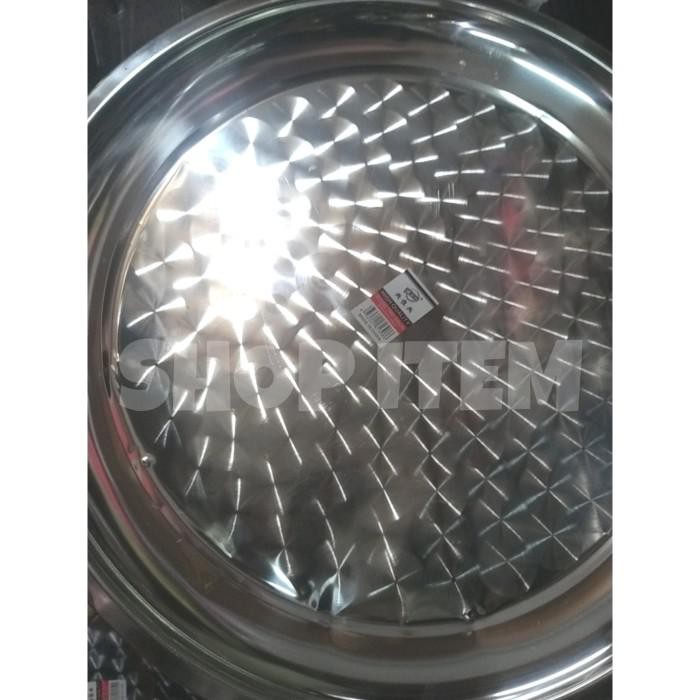 Nampan / Tray / Baki / Nampan Bulat Stainless 60cm / Nampan Stainless Bulat 60 cm Bisa cod