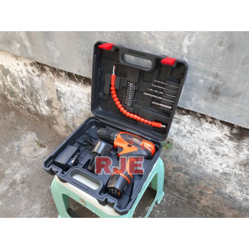 Bor baterai xenon 12 volt - bor tangan tanpa kabel - bor charger xenon CDD505