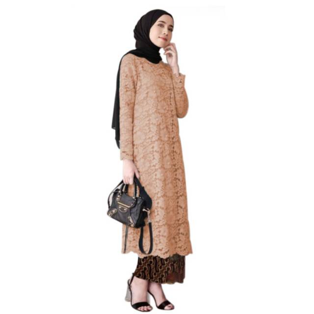 SETELAN KEBAYA TUNIK BRUKAT CORNELI GLITERS