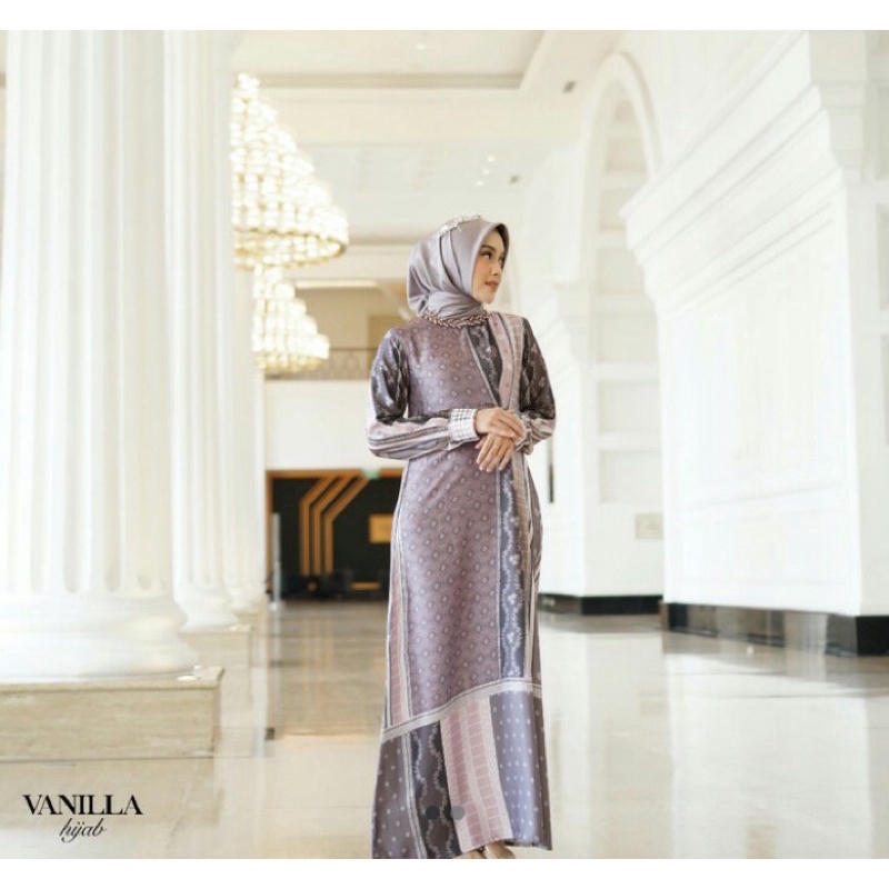 EDELWEIS DRESS-DOVE VANILLA HIJAB NEW