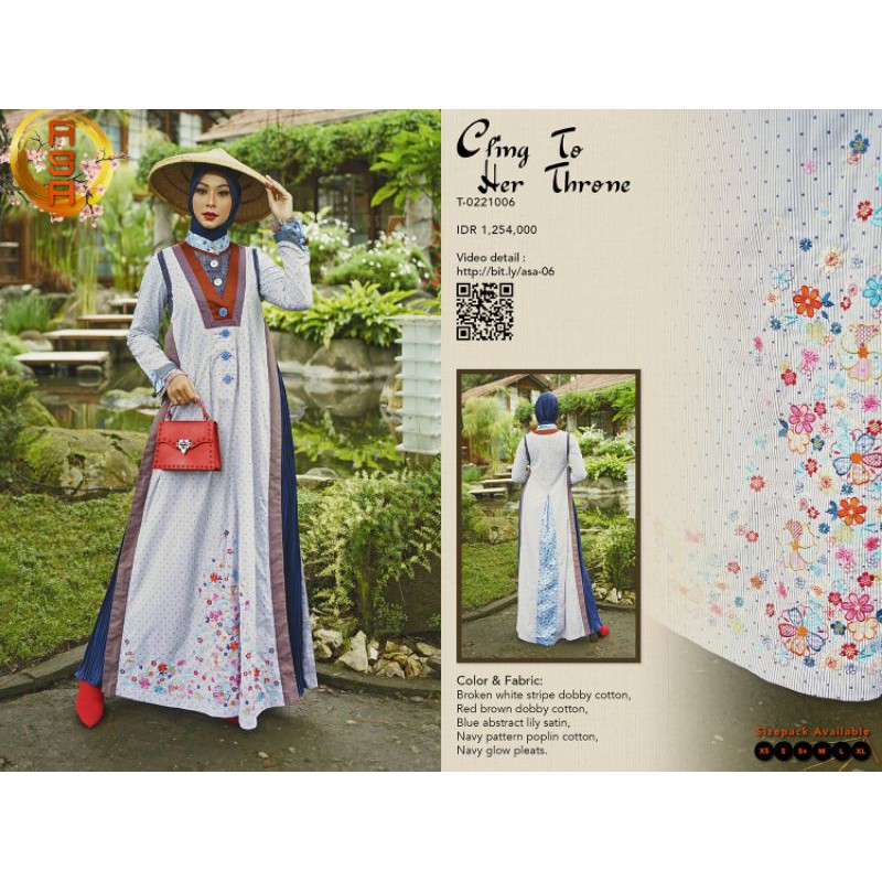 TUNEECA T-0221006 TUNEECA ASA DISKON SALE PROMO GAMIS LONG DRESS