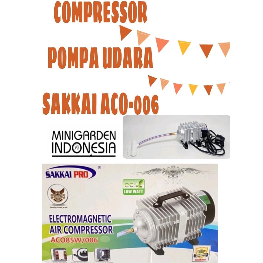 SAKKAI PRO ACO-006 85W ELECTROMAGNETIC AIR COMPRESSOR PUMP AERATOR