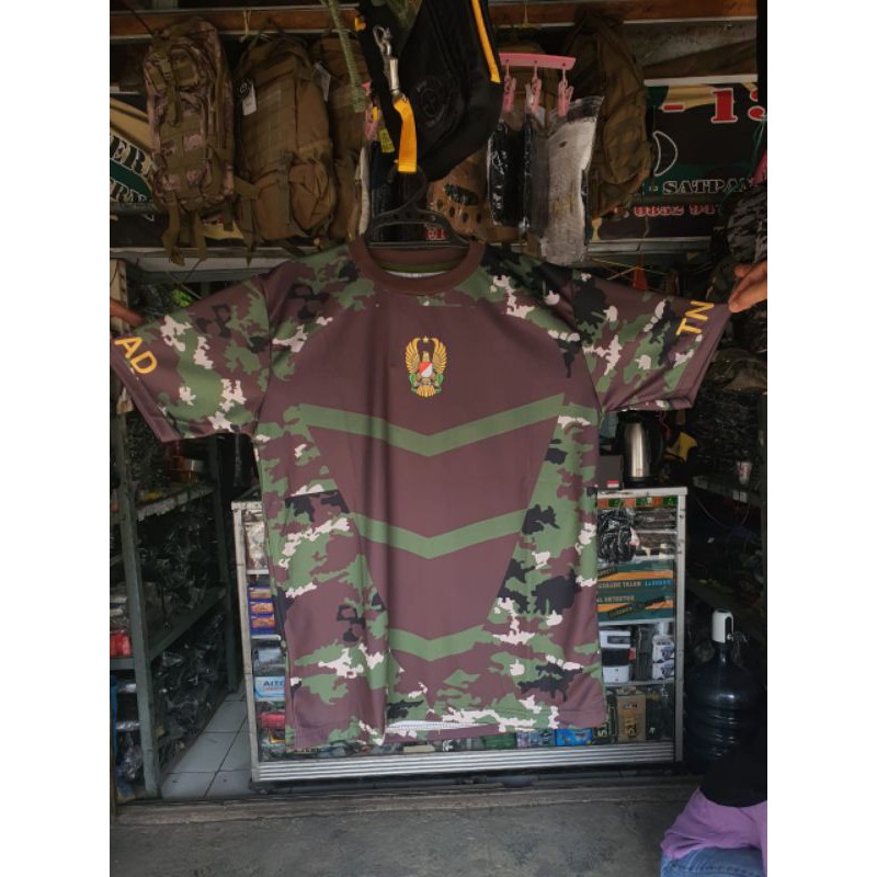 Kaos Jersey Dryfit TNI AD Model Jatah Kasad Fullprint