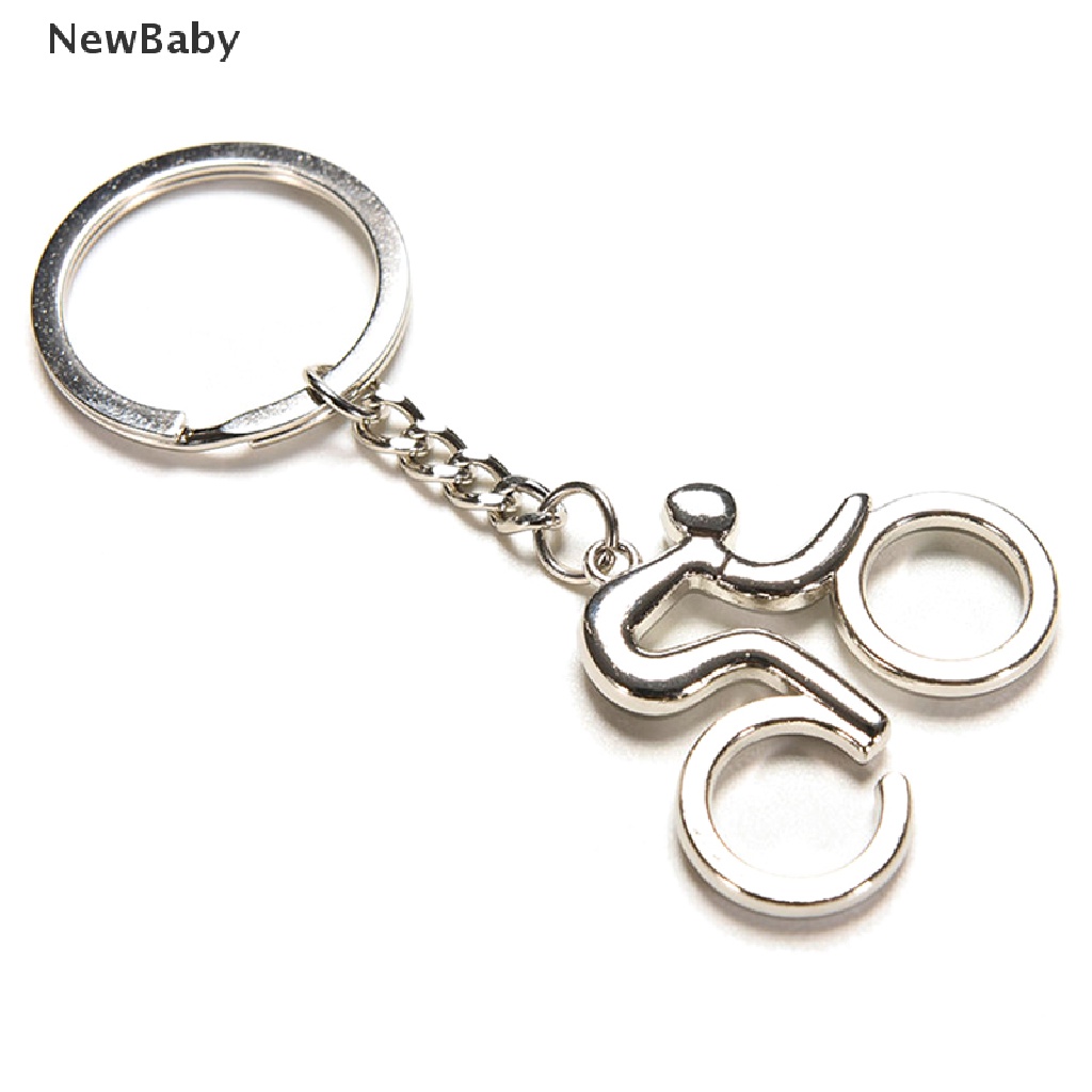 Newbaby Gantungan Kunci Bentuk Sepeda Bahan Alloy Untuk Unisex