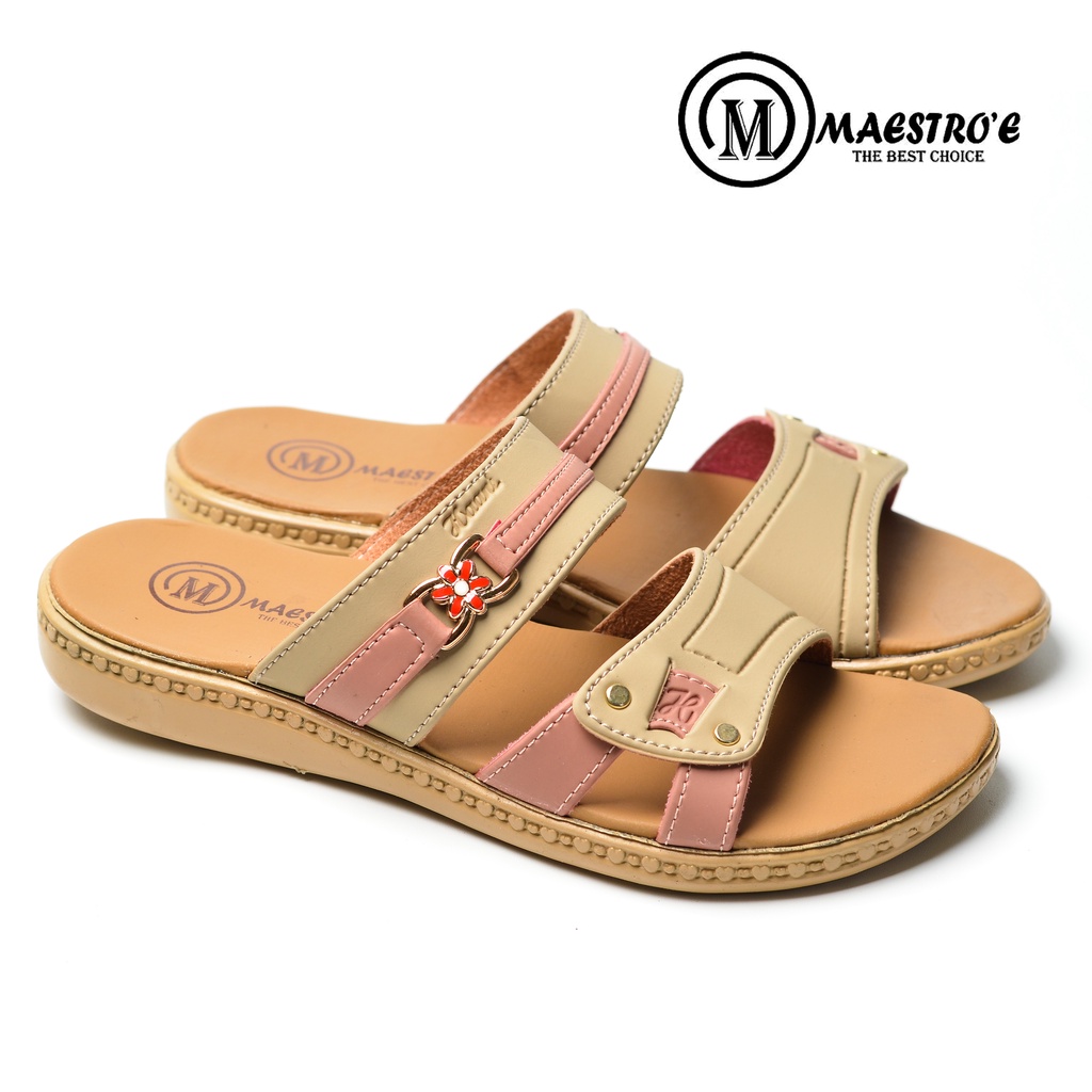 SANDAL SLOP WANITA FLAT TEPLEK TERBARU KEKINIAN SENDAL SELOP PEREMPUAN SLIP CEWEK SLIDE IBU PESTA KONDANGAN