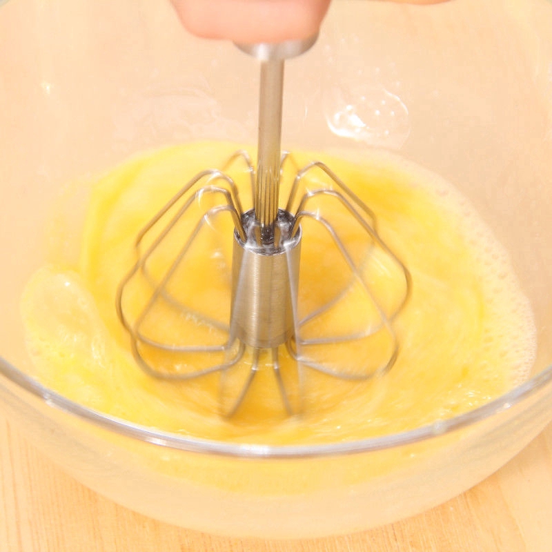 Pengocok Telur Cair Semi Otomatis Bahan Stainless Steel Dengan Gagang Panjang Untuk Membuat Kue