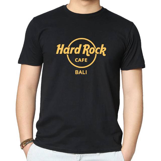 Kaos Tshirt Baju Obral Murah Combed 30S Distro HARD ROCK CAFE BALi polos custom indonesia pria wanit