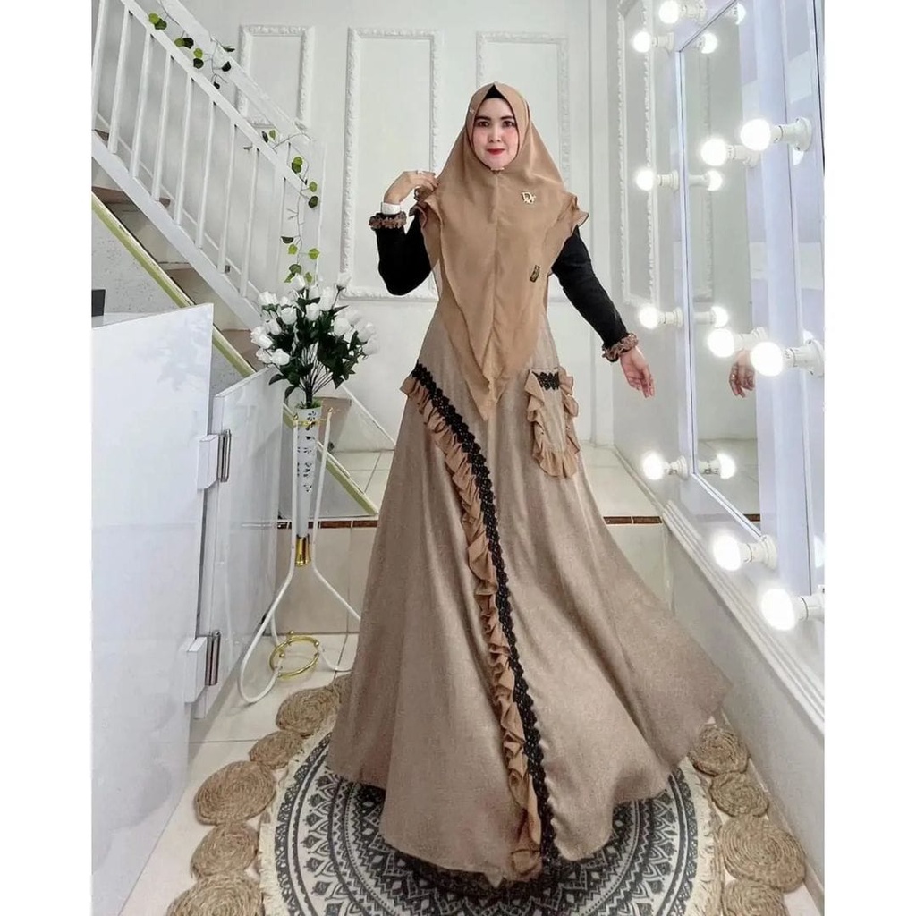 MADINAH SYARI SET KHIMAR 2 LAYER